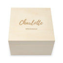 Personalized Wooden Keepsake Gift Box - Bold Script Etching (Pack of 1)-Favor Boxes Bags & Containers-JadeMoghul Inc.