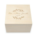 Personalized Wooden Keepsake Gift Box - Signature Script Etching (Pack of 1)-Favor Boxes Bags & Containers-JadeMoghul Inc.