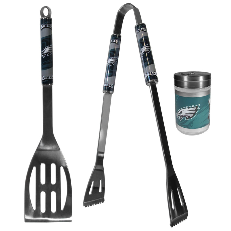 Philadelphia Eagles 2pc BBQ Set with Season Shaker-Tailgating Accessories-JadeMoghul Inc.
