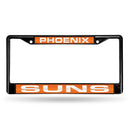 Honda License Plate Frame Phoenix Suns Black Laser Chrome Frame