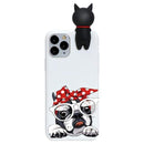 3D Dog /Cat Funny Case For iPhone XR 11 Pro XS Max X SE 2 2020 5 8Plus 7 8 6 S 6S Plus