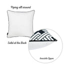 Pillows 18x18 Pillow Covers - 18"x 18" Tropical BW Links Squares Decorative Throw Pillow Cover HomeRoots