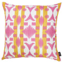 Pillows 18x18 Pillow Covers - 18"x18" Pink Ikat Decorative Throw Pillow Cover Printed HomeRoots