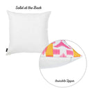 Pillows 18x18 Pillow Covers - 18"x18" Pink Ikat Decorative Throw Pillow Cover Printed HomeRoots
