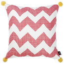 Pillows 18x18Pillow Covers - 18"x 18" Pink Tropical Chevron Decorative Throw Pillow Cover HomeRoots
