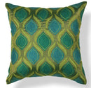 Pillows Accent Pillows - 18" x 18" Polyester Teal/Green Pillow HomeRoots
