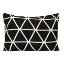 Pillows Black Throw Pillows - 20" X 4" X 14" Black White Cotton Polyester Lumbar Pillow HomeRoots