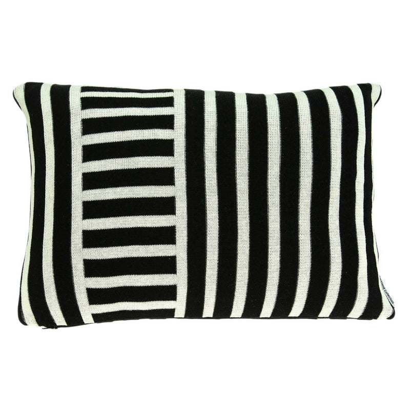 Pillows Black Throw Pillows 20" x 7" x 20" Transitional Black Solid Pillow Cover With Poly Insert 4023 HomeRoots