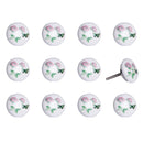 Pillows Chair Pillow 1.5" x 1.5" x 1.5" Ceramic/Metal Multicolor 12 Pack Knob 8079 HomeRoots