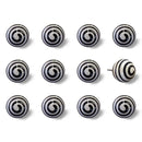 Pillows Chair Pillow 1.5" x 1.5" x 1.5" Ceramic/Metal Multicolor 12 Pack Knob 8087 HomeRoots