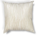 Pillows Chair Pillow 18" x 18" Cotton Ivory Pillow 3382 HomeRoots