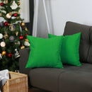 Pillows Christmas Pillow Covers - 18"x18" Green Honey Kelly Throw Pillow Cover (2 pcs in set) HomeRoots