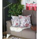 Pillows Christmas Throw Pillow Covers - 17"x 17" Jacquard Artistic Flower Decorative Throw Pillow Cover HomeRoots