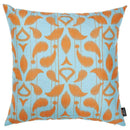 Pillows Christmas Throw Pillow Covers - 18"x18" Orange Blue Ikat Decorative Throw Pillow Cover Printed HomeRoots