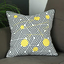 Pillows Decorative Pillow Covers - 18"x18" Scandi Square Geo Printed Decorative Throw Pillow Cover HomeRoots