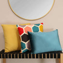 Pillows Down Pillows - 18" X 5.5" X 18" Mustard Polyester Square Pillow HomeRoots