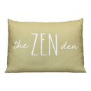 Pillows Down Pillows - 20" X 4" X 14" Olive Polyester Pillow HomeRoots