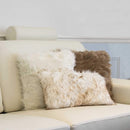 Pillows Faux Fur Pillows - 18" x 18" x 5" Off White Faux Fur - Pillow HomeRoots