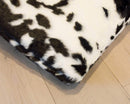 Pillows Faux Fur Pillows - 18" x 18" x 5" Sugarland Black And White Faux Fur - Pillow HomeRoots