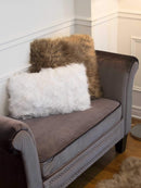 Pillows Fur Pillows - 12" x 20" x 5" Off White Faux Fur - Pillow HomeRoots