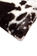Pillows Fur Pillows - 18" x 18" x 5" Brownsville Chocolate And Whitefaux Fur - Pillow HomeRoots