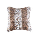 Pillows Fur Pillows - 18" x 18" x 5" Georgetown Lynx Faux Fur - Pillow HomeRoots