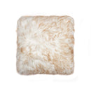 Pillows Fur Pillows - 18" x 18" x 5" Gradient Tan Faux Fur - Pillow HomeRoots