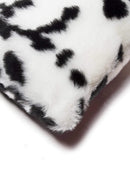 Pillows Fur Pillows - 20" X 12" X 1" Sugarland Black And White Faux Fur - Pillow - Pack of 2 HomeRoots