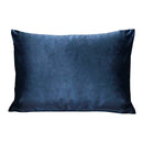 Pillows Lumbar Pillow 20" X 4" X 14" Blue Cotton Polyester Lumbar Pillow 3370 HomeRoots