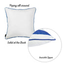 Pillows Outdoor Pillow Covers - 18"x18" Nautica Lobster Decorative Throw Pillow Cover Printed HomeRoots