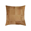 Pillows Pillow - 18" x 18" x 5" Epic Tan Torino Kobe Cowhide - Pillow HomeRoots
