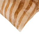 Pillows Pillow - 18" x 18" x 5" Zebra Chocolate On Natural Cowhide - Pillow HomeRoots