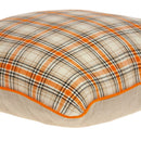 Pillows Pillow Covers - 20" x 7" x 20" Transitional Multicolor Cotton Pillow Cover With Poly Insert HomeRoots