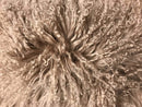 Pillows Sofa Pillows - 17" Beige Genuine Tibetan Lamb Fur Pillow with Micro suede Backing HomeRoots