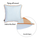 Pillows Throw Pillow Covers - 18"x 18"Orange Thanksgiving Printed Decorative Throw Pillow Cover HomeRoots