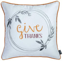 Pillows Throw Pillow Covers - 18"x 18" Thanksgiving Pie Printed Decorative Throw Pillow Cover HomeRoots