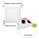 Pillows Throw Pillow Covers - 18"x 18" Tropical Pokedot Flamingo Decorative Throw Pillow Cover HomeRoots