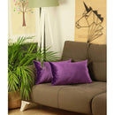 Pillows Throw Pillow Covers - 21"x14" Purple Velvet Decorative Throw Pillow Cover 2 Pcs in set HomeRoots
