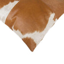 Pillows White Throw Pillows - 18" x 18" x 5" White And Brown Quattro - Pillow HomeRoots