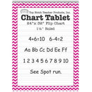 PINK CHEVRON BORDER CHART TABLET-Supplies-JadeMoghul Inc.