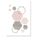 Pink Geometry Canvas Art Posters and Prints Abstract Painting Nordic Style Wall Pictures for Living Room Modern Home Decor AExp