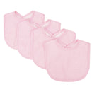 Pink Gingham Seersucker 4 Pack Bib Set-SRS-P-JadeMoghul Inc.