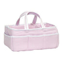 Pink Gingham Seersucker Storage Caddy-SRS-P-JadeMoghul Inc.