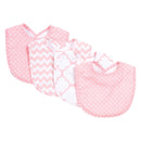 Pink Sky 4 Pack Bib Set-SKY PINK-JadeMoghul Inc.