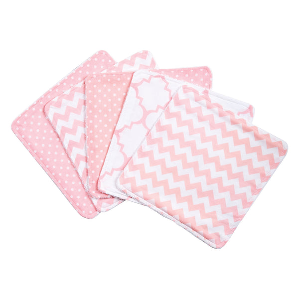 Pink Sky 5 Pack Wash Cloth Set-SKY PINK-JadeMoghul Inc.