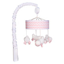 Pink Sky Chevron Musical Mobile-SKY PINK-JadeMoghul Inc.