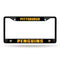License Plate Frames Pittsburgh Penguins Black Chrome Frame