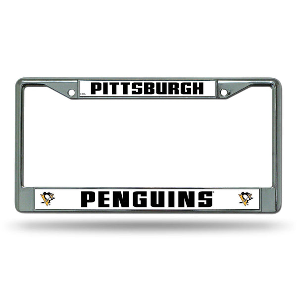 License Plate Frames Pittsburgh Penguins Chrome Frame