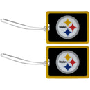 Pittsburgh Steelers Vinyl Luggage Tag, 2pk-Luggage Accessories-JadeMoghul Inc.