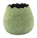 Planters Ceramic Planters - 11.2" x 11.2" x 9.4" Green, Ceramic, Planter HomeRoots